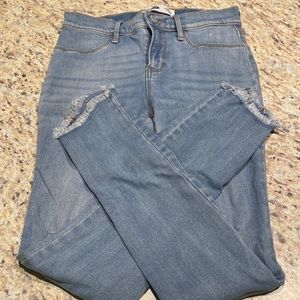 Old navy jeggings ballerina jeans skinny pants light blue